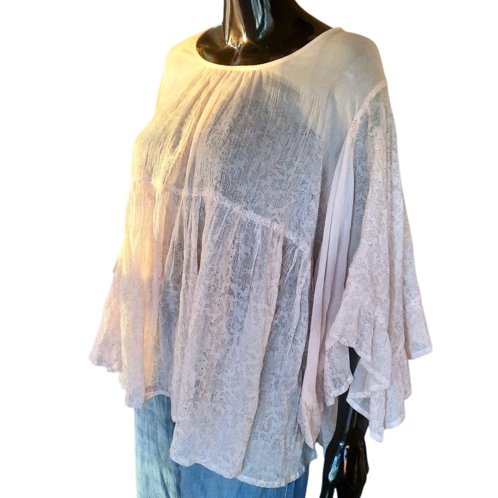 ivy jane Boho Novelty Top | Light Pink | Size XL - Picture 8 of 15